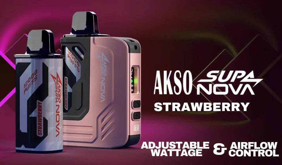 AKSO-SUPA-NOVA-KIT-STRAWBERRY-SG-Vape-Bar