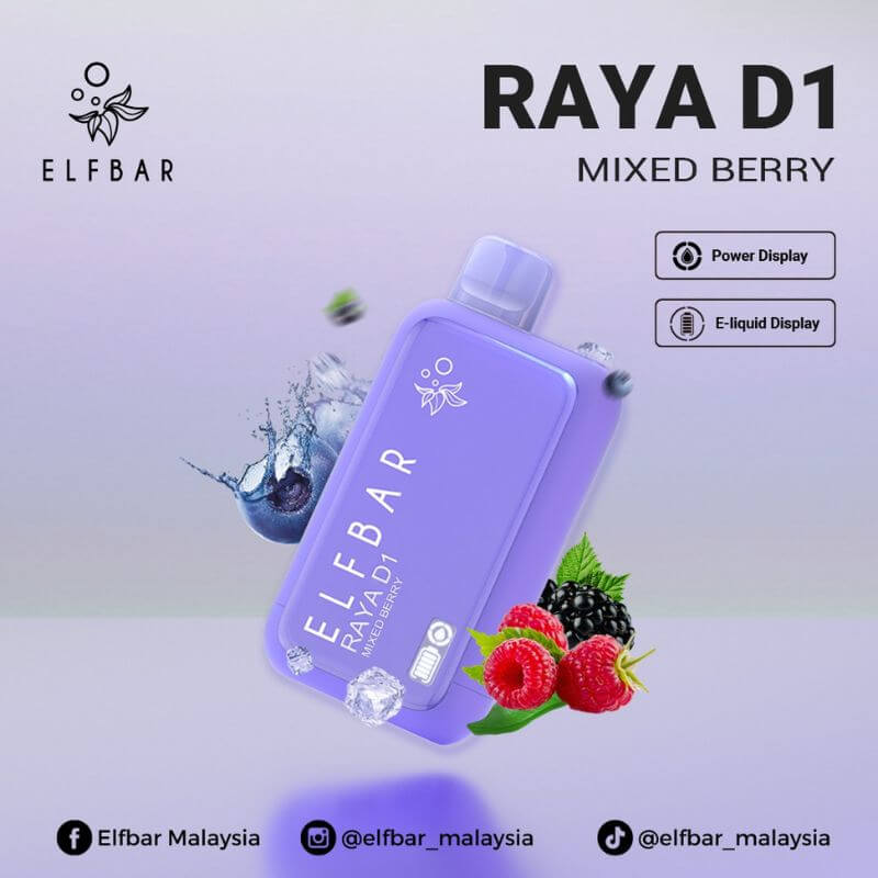 ELFBAR-RAYA-D1-13K-MIXED-BERRY-SG-Vape-Bar