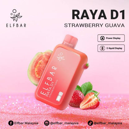 ELFBAR-RAYA-D1-13K-STRAWBERRY-GUAVA-SG-Vape-Bar