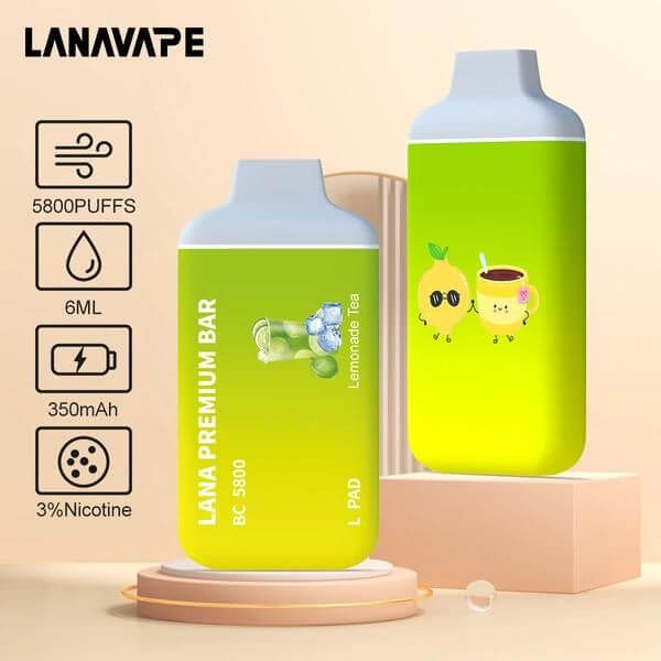 LANA-PREMIUM-BAR-5800-PUFFS-LEMONADE-TEA-Sg-Vape-Bar