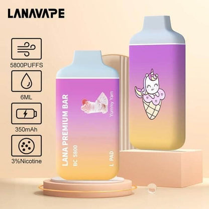 LANA-PREMIUM-BAR-5800-PUFFS-YUMMY-YAM-Sg-Vape-Bar