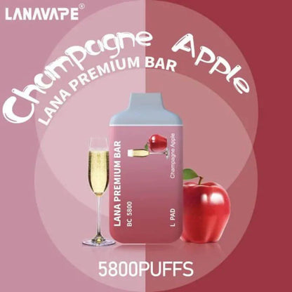 LANA-PREMIUM-BAR-5800-CHAMPAGNE-APPLE-Sg-Vape-Bar