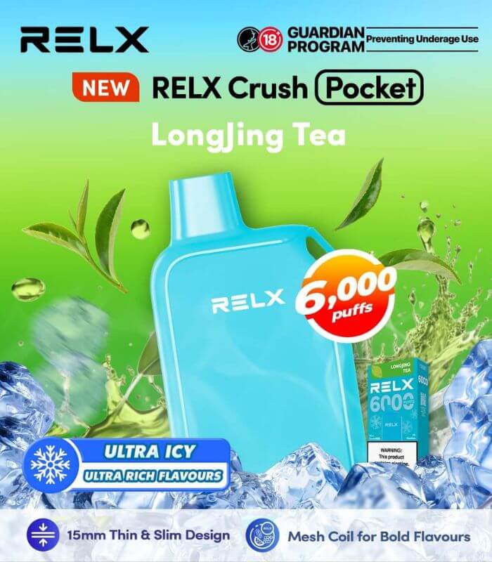 RELX-CRUSH-POCKET-6000-LONG-JING-TEA-Sg-Vape-Bar