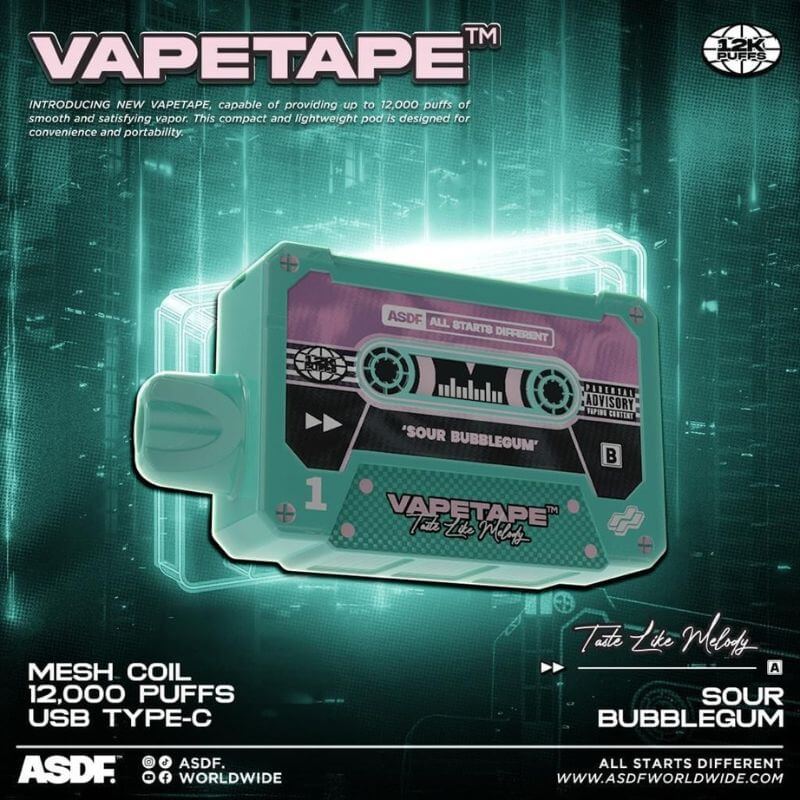 VAPETAPE-12000-SOUR-BUBBLEGUM-Sg-Vape-Bar