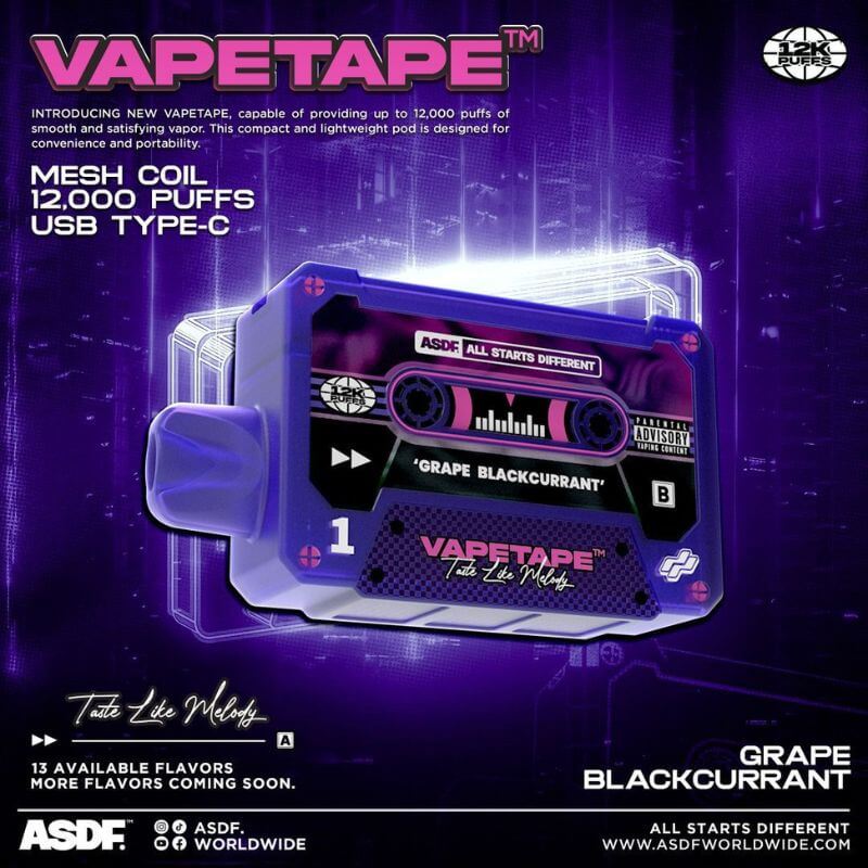 VAPETAPE-12000-PUFFS-GRAPE-BLACKCURRANT-Sg-Vape-Bar