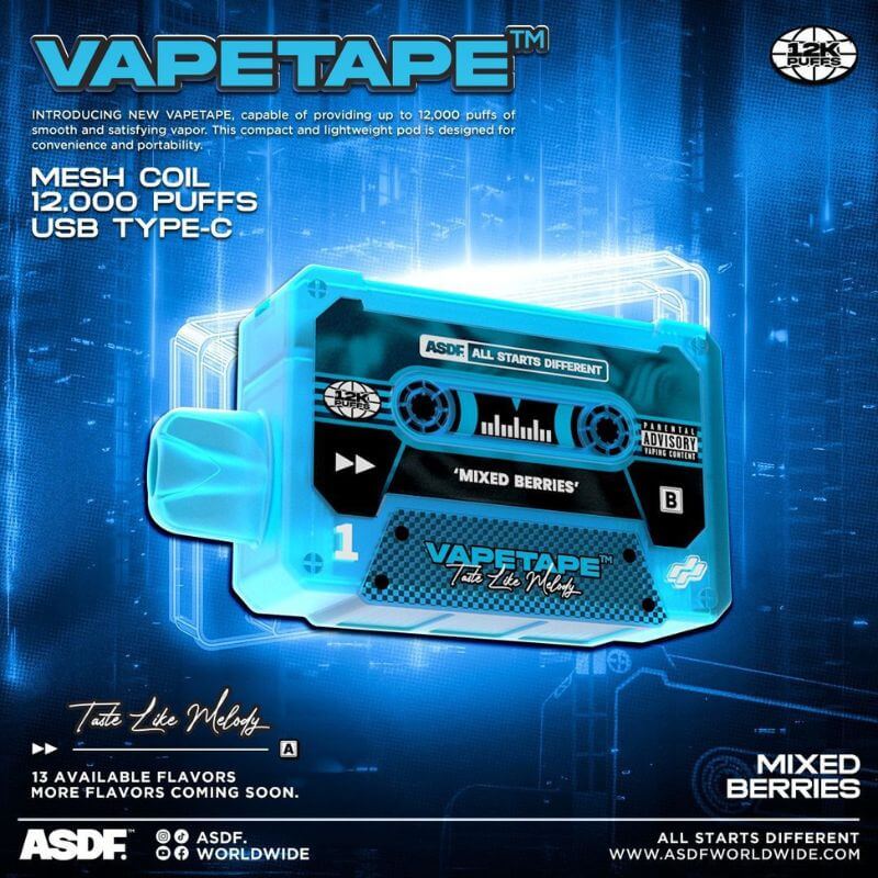 VAPETAPE-12000-PUFFS-MIXED-BERRIES-Sg-Vape-Bar