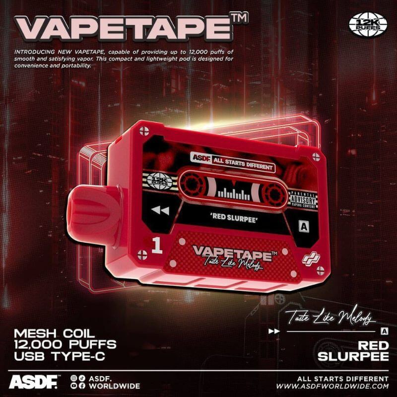 Vapetape-12K-Red-Slurpee-Sg-Vape-Bar